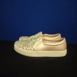 Skechers Metallic Pink Sneakers